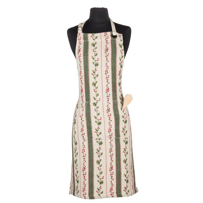 Abbott Apron Hollyberry Stripes