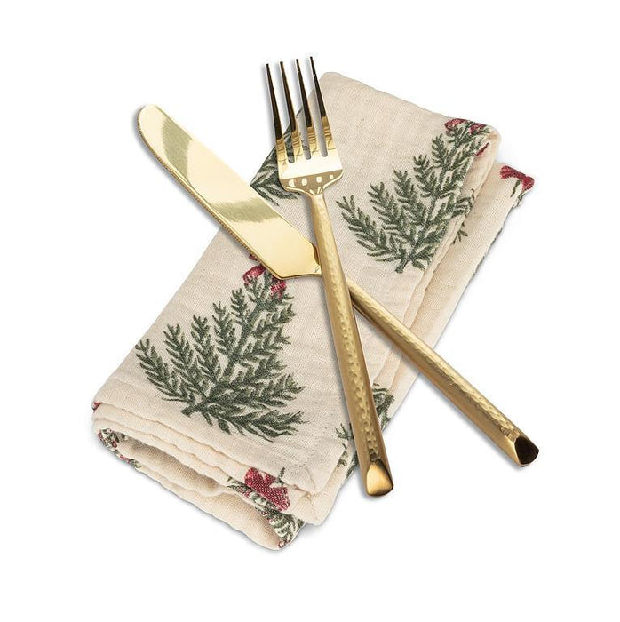 Abbott Cloth Napkins Christmas Tree with Ribbon