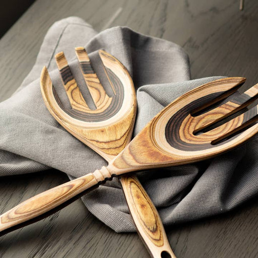 Island Bamboo Pakkawood Large Salad Claws Natural - Bear Country Kitchen