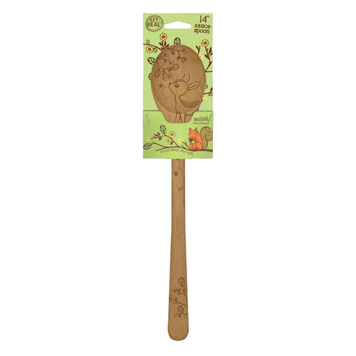 Talisman Designs Woodland Etched 14" Sauce Spoon - Bear Country Kitchen