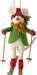 Silver Tree Ornament Felt Skiing Mouse - Bear Country Kitchen