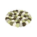 Silver Tree Felt Ball Trivet Green and Grey - Bear Country Kitchen