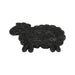 Silver Tree Black Felt Trivet Sheep - Bear Country Kitchen