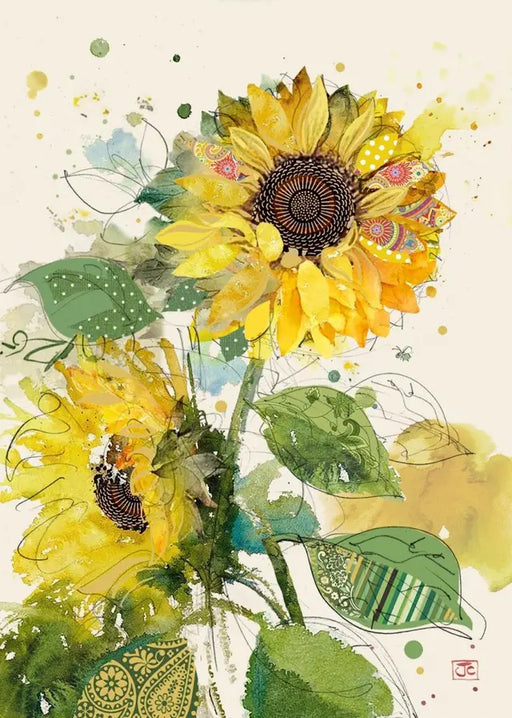 Bug Art Card Sunflowers - Bear Country Kitchen
