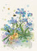 Bug Art Card Forget Me Nots - Bear Country Kitchen
