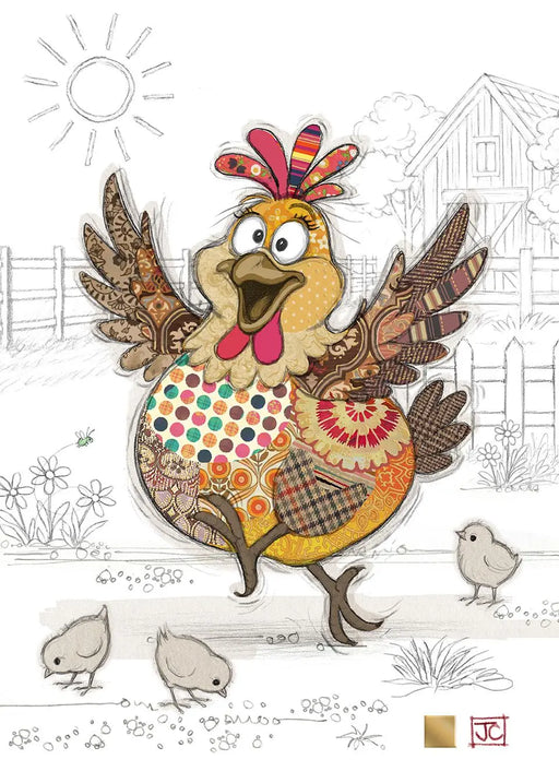 Bug Art Card Harriet Hen - Bear Country Kitchen