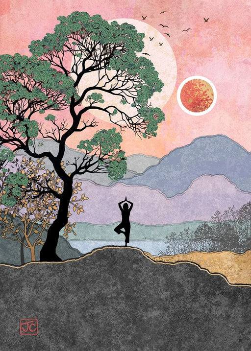 Bug Art Card Yoga Mountain - Bear Country Kitchen