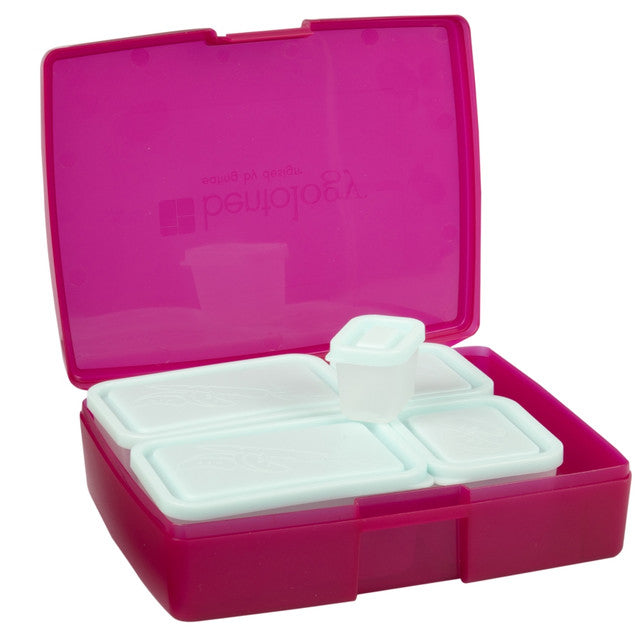 Bentology Bento Box 6 Piece - Raspberry/ Blue - Bear Country Kitchen