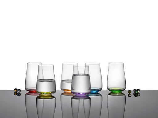 Bohemia Crystal Rainbow Fresh Tumbler Set Of 6 Assorted - Bear Country Kitchen