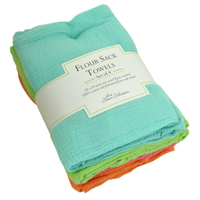 Design Imports Over-Sized Flour Sack Towel Set Of 4 - Bear Country Kitchen