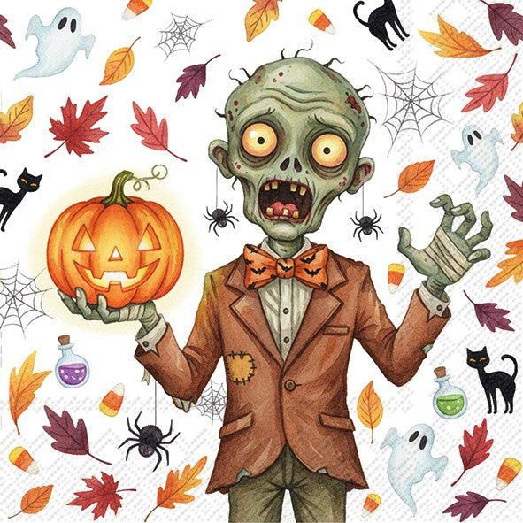 Ideal Home Range Cocktail Napkin Zombie Scare