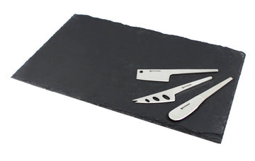 Swissmar Slate Board & Cheese Knife Set Of 3 - Bear Country Kitchen