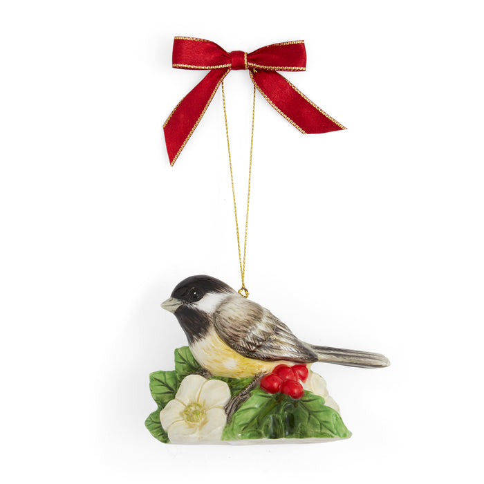 Spode Ceramic Ornament Chickadee - Bear Country Kitchen