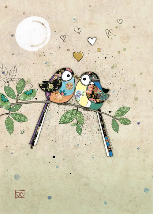 Bug Art Card Bird Kiss - Bear Country Kitchen