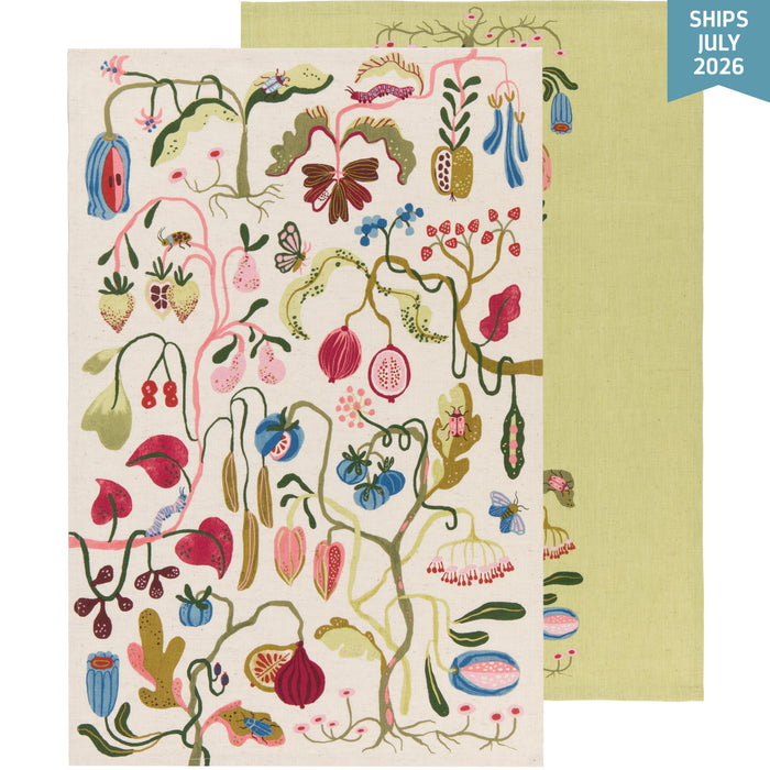 Danica Studio Linen Blend Dishtowel Set Of 2 Pome