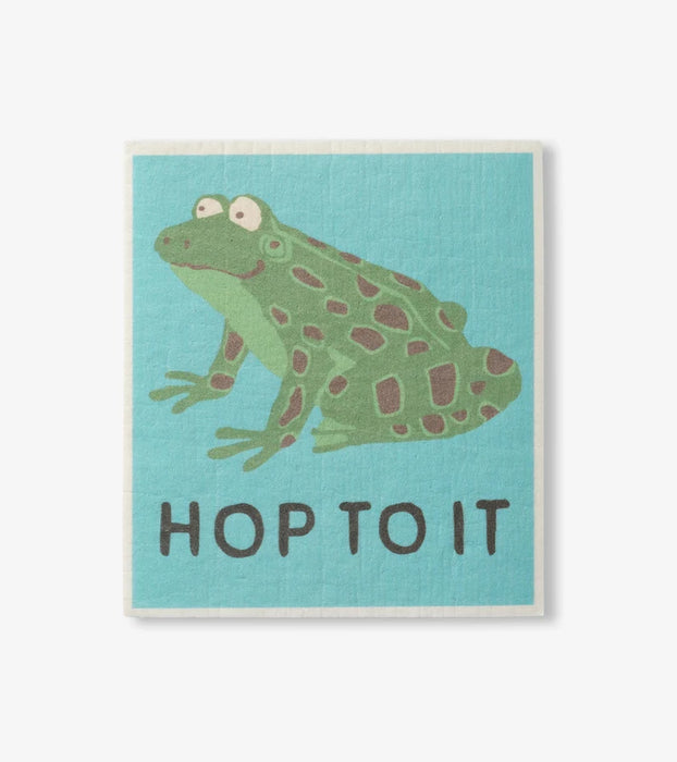 Little Blue House Swedish Dishcloth Hop To It