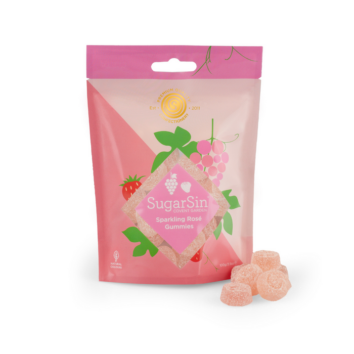 Sugar Sin Sparkling Rose Gummies - Bear Country Kitchen