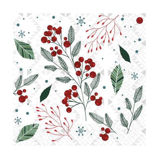 Paper Design Luncheon Napkin Festive Florals - Bear Country Kitchen