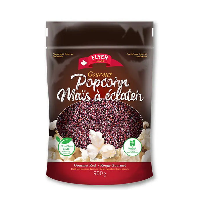 Flyer Foods Canadian Gourmet Popcorn - Gourmet Red Hulless - Bear Country Kitchen