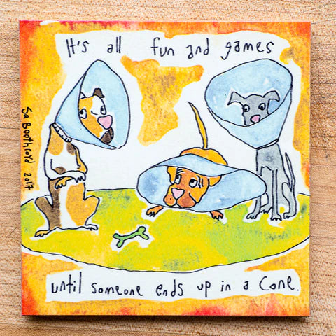 Sa Boothroyd's Magnet - Fun and Games Cone - Bear Country Kitchen