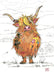 Bug Art Card Highland Hamish - Bear Country Kitchen