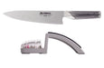 GLOBAL Knife & Sharpener Set 2pc (G2, 220 Grey Sharpener) - Bear Country Kitchen