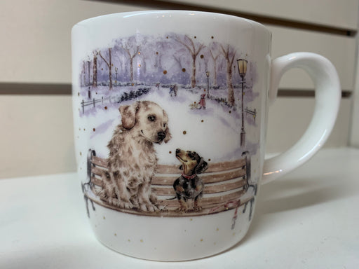 Wrendale Large Annual Mug Winter Walks (Dogs) - Bear Country Kitchen