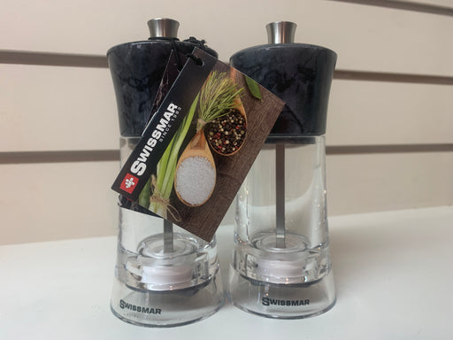 Swissmar Torre Acrylic With Granite Top Salt & Pepper Mill Set - Bear Country Kitchen