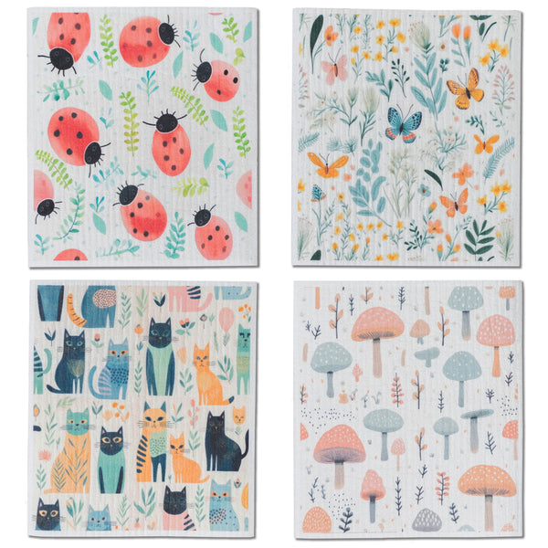 Colibri Sponge Cloths Set Of 4 - Bear Country Kitchen