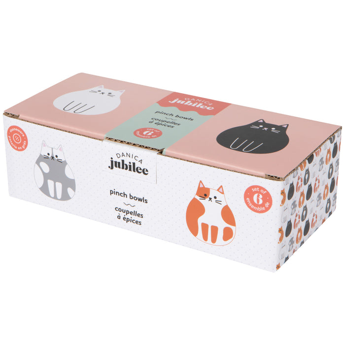 Danica Jubilee Cat Club Pinch Bowls Set of 6