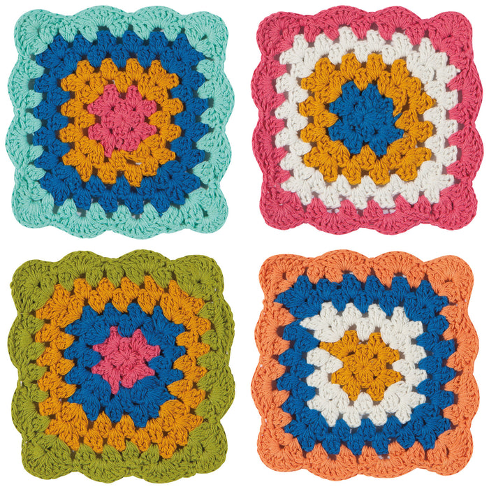 Danica Jubilee Crochet Coasters Set of 4 Loop De Loop