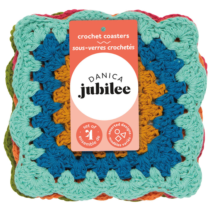Danica Jubilee Crochet Coasters Set of 4 Loop De Loop