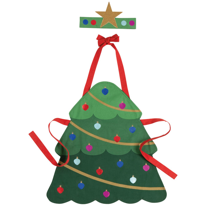 Danica Jubilee  Kid's Apron and Hat Set Xmas Tree
