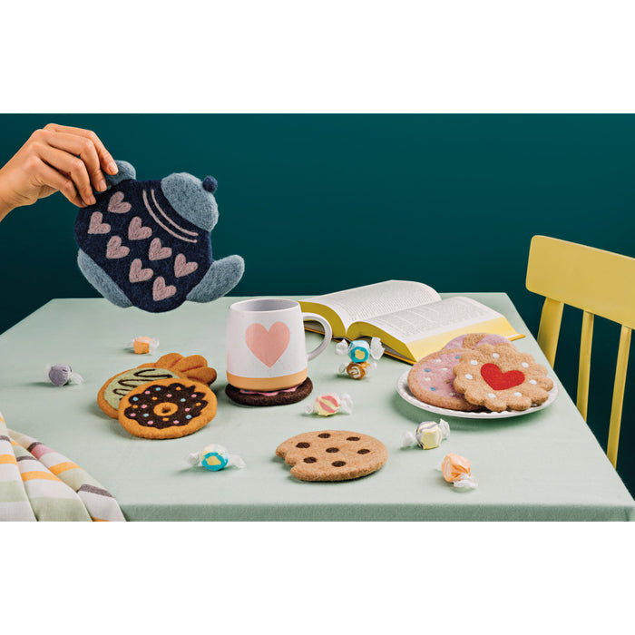 Danica Jubilee Felted Wool Trivet Teapot