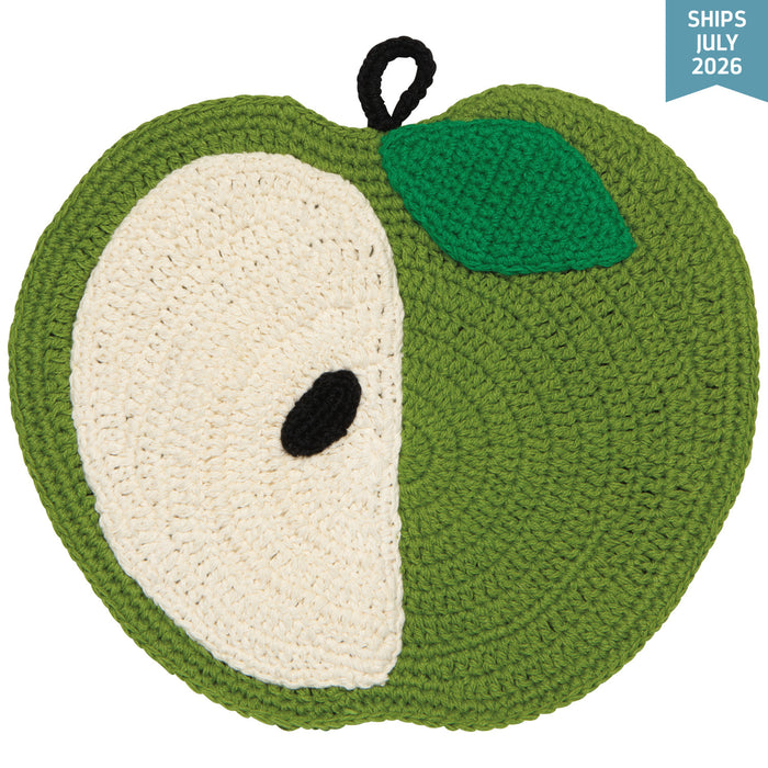 Danica Jubilee Crochet Trivet Apple A Day