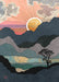 Bug Art Card Mountain Sunset - Bear Country Kitchen