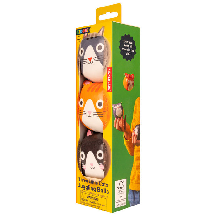 Kikkerland Three Little Cats Juggling Balls - Bear Country Kitchen