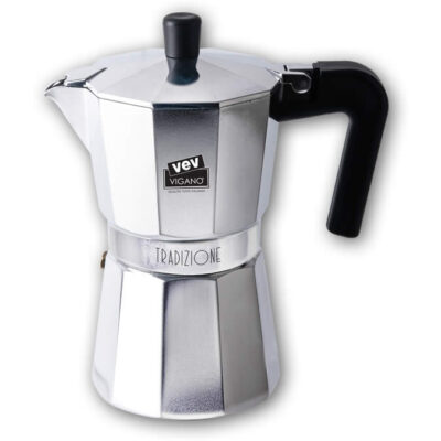 Vev Vigano Tradizione Stovetop Espresso Moka 9 Cup - Bear Country Kitchen