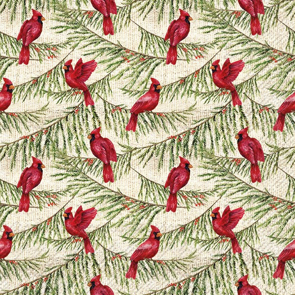 Ideal Home Range Luncheon Napkin Cardinal Pines