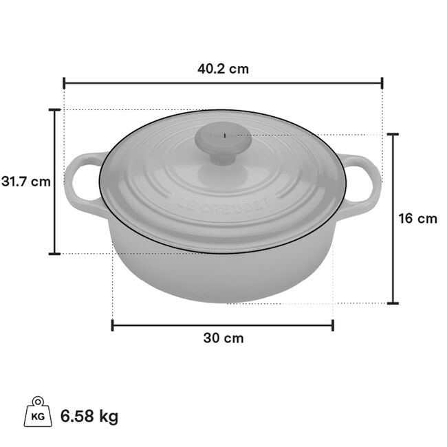 Le Creuset 6.2L Shallow Round French Oven - Bear Country Kitchen