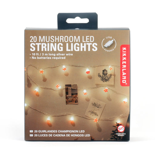 Kikkerland 20 Mushroom LED String Lights - Bear Country Kitchen
