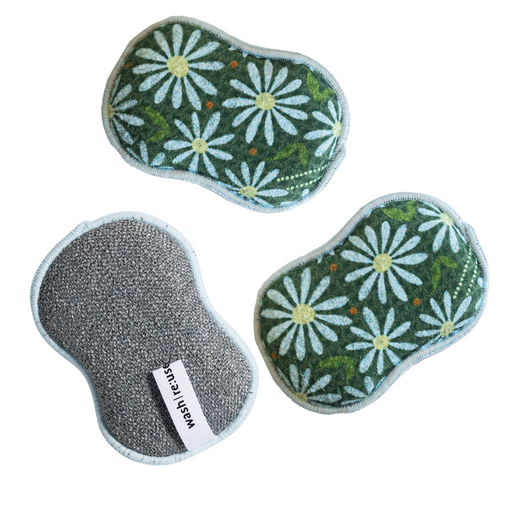 Once Again Home Reusable Sponges Set of 3 Eden Green - Bear Country Kitchen