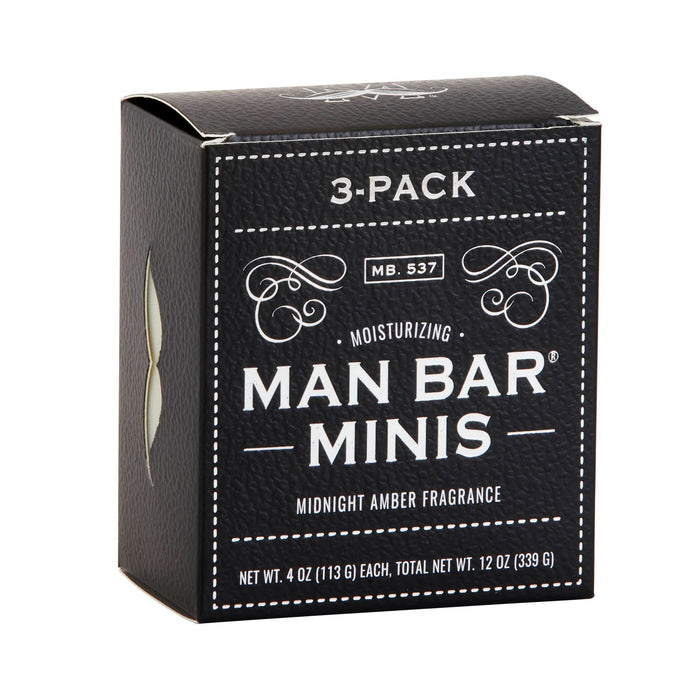 San Francisco Soap Company Man Bar Minis  Set Of 3 Midnight Amber - Bear Country Kitchen