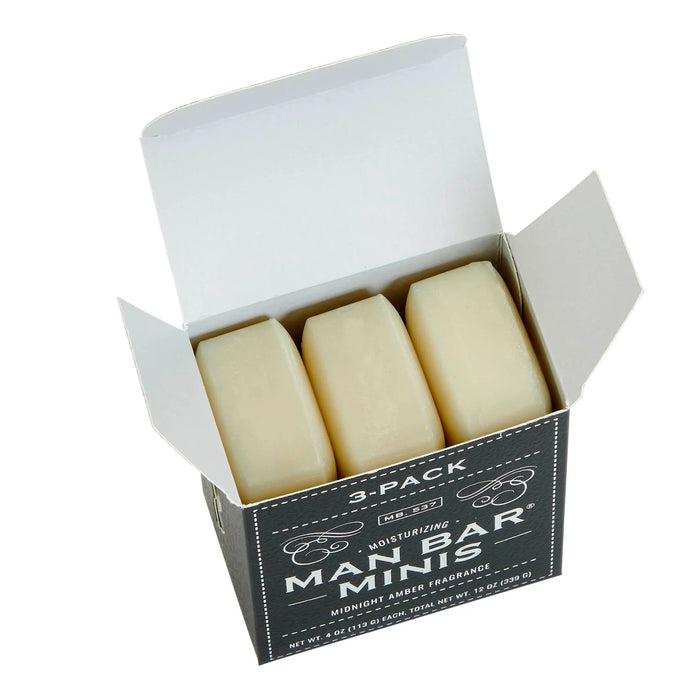 San Francisco Soap Company Man Bar Minis  Set Of 3 Midnight Amber - Bear Country Kitchen