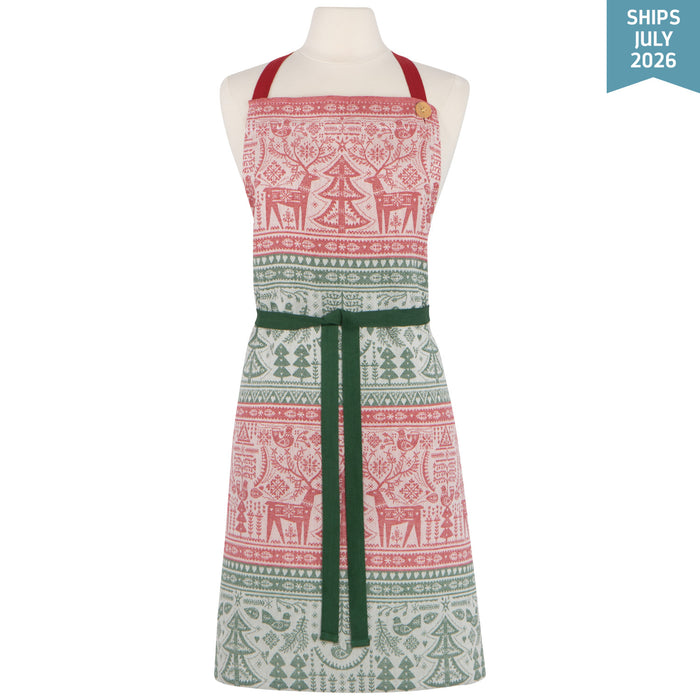 Danica Now Designs Christmas Jacquard Apron Folk Forest