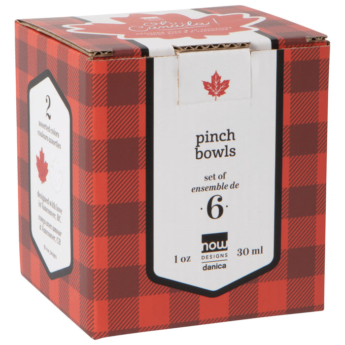 Danica Shaped Pinch BowlSet Of 6  Oh Canada Maple Leaf
