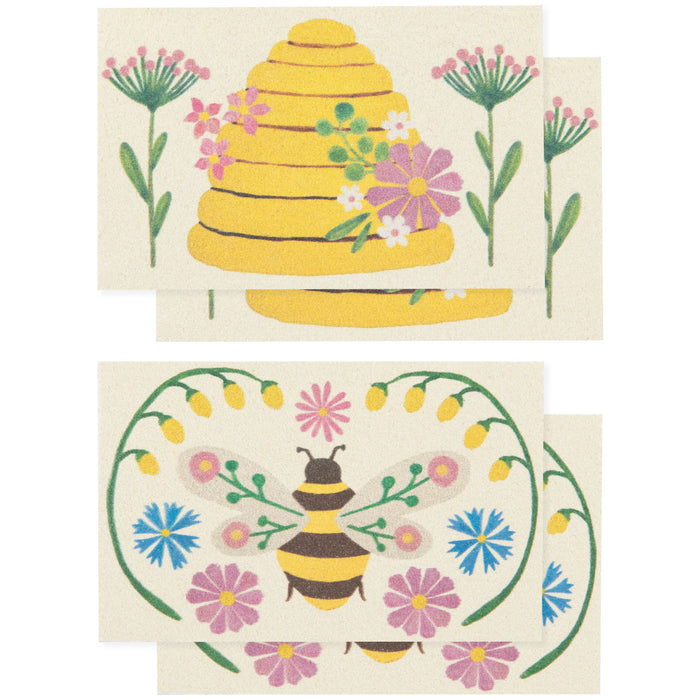 Danica Now Designs Pop Up Sponges Set of 4 Bee Garden