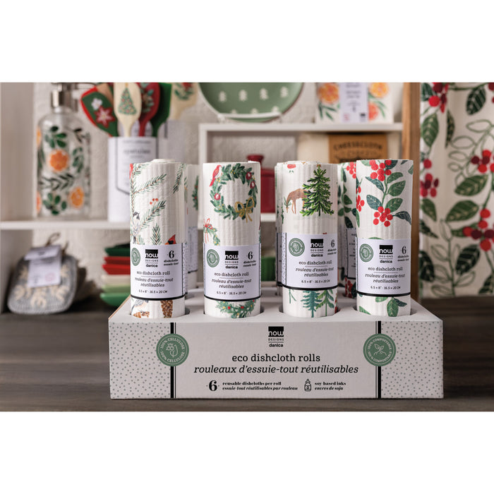 Danica Now Designs Christmas Eco Dishcloth Roll Winter Wonder