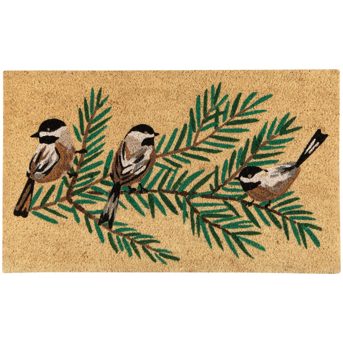 Danica Now Designs Doormat Birds & Boughs Chickadee