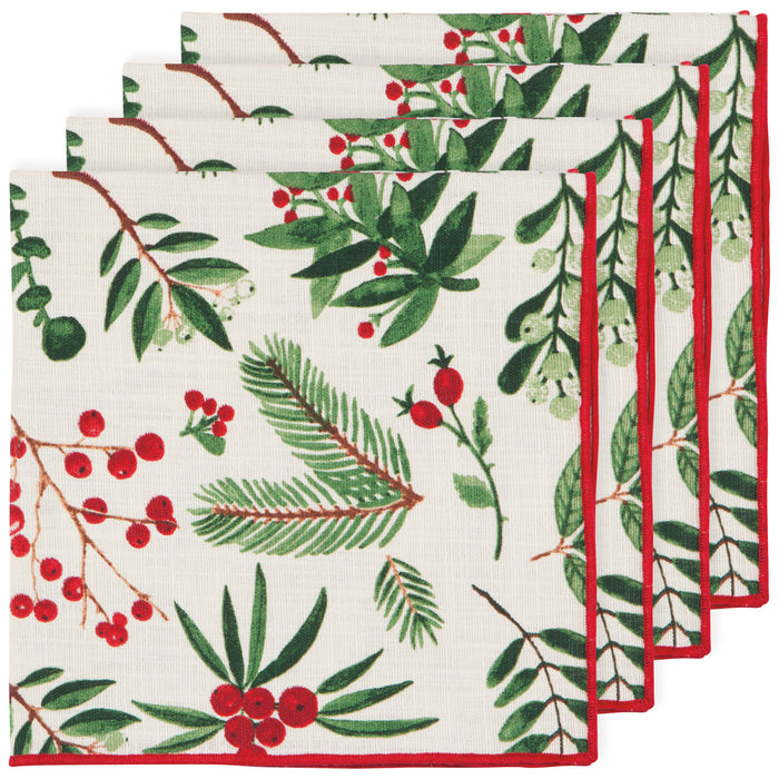 Danica Now Designs Set Of 4 Napkins Winterberry